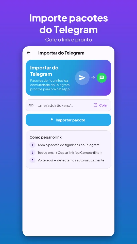Captura de tela do StickerFlow